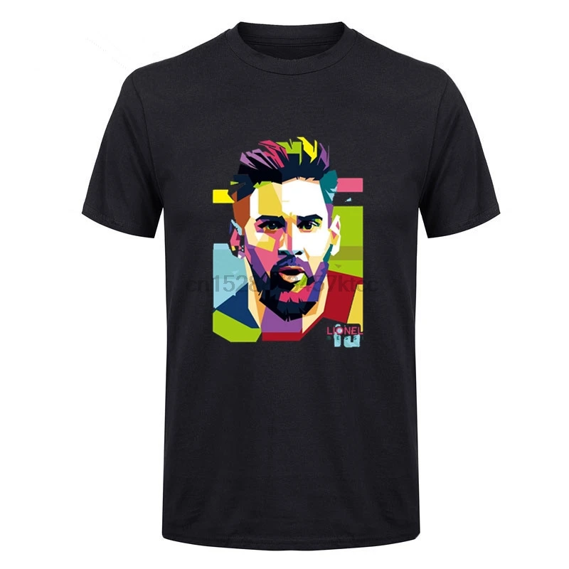 

Hot Sell 2018 Fashion 2017 Lionel Messi Shirts Men Short Sleeve T Shirts 100% Cotton Tshirt Tops Jersey For Fans Tee Shirt