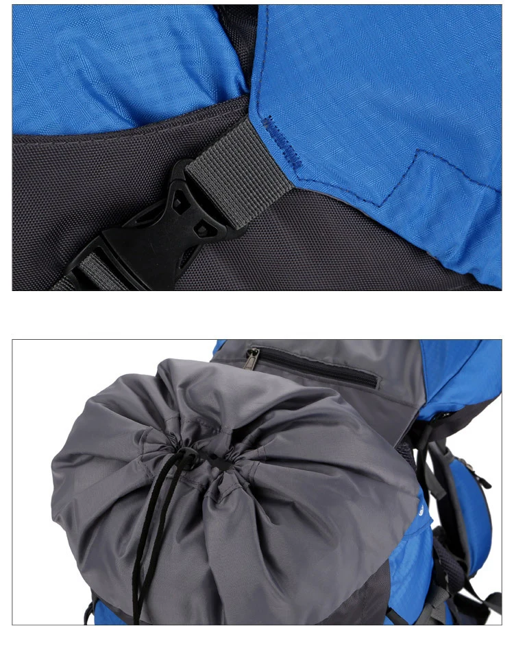 60L Открытый Отдых Пеший Туризм рюкзак с дождевик профессионального альпинизма дорожная сумка дышащий походный рюкзак