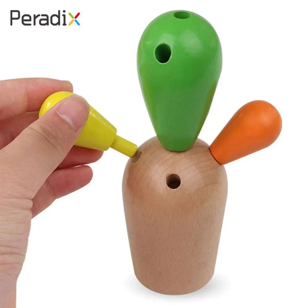 Игрушка-кактус набор разделение игрушка-кактус s деревянный кактус практика безопасный материал практические Kidsroom прочный многоцветный