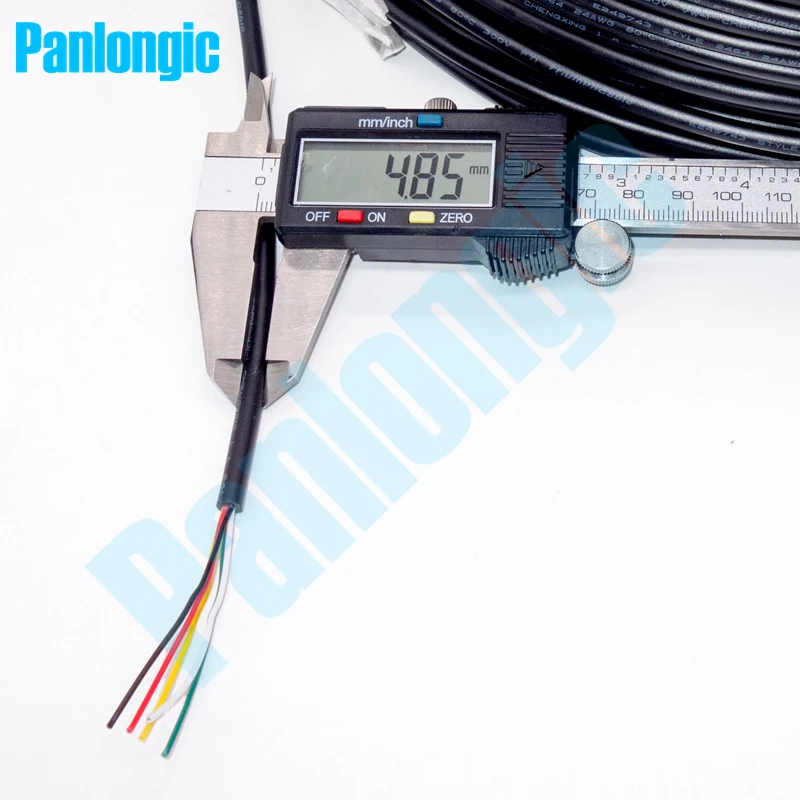 Panlongic 5 метров UL 2464 5C 24AWG ПВХ многожильный провод Луженая медный, экранированный сигнальный провод силовой кабель Электронный Кабель