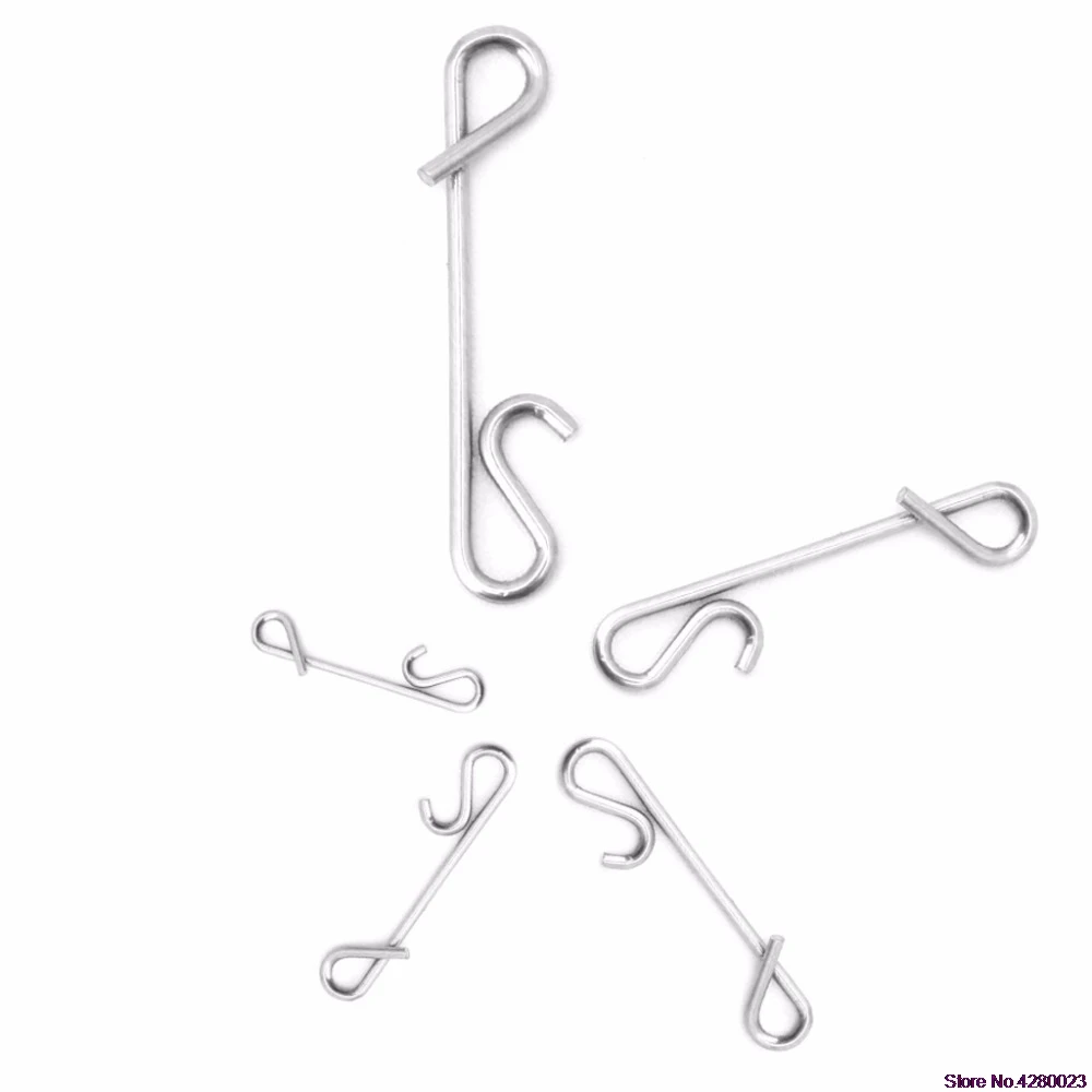 2019 جديد 50 pcs جديلة Knotless موصلات خيط صنارة الصيد سلك موصل برميل قطب عدة