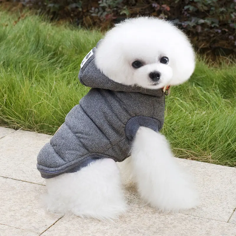 Autumn Winter Cotton Hooded Pet Dog Clothes Thickening Autumn Winter Cotton Hooded Pet Dog Clothes Thickening
