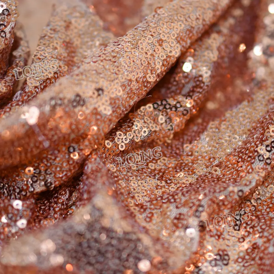 rose gold sequin fabric-09
