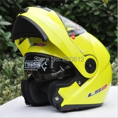 

2014 New LS2 FF370  open face OFF ROAD Motorcycle Helmet Yellow ABS Ls2 full face helmet motocross Racing MotorbikeHelmets