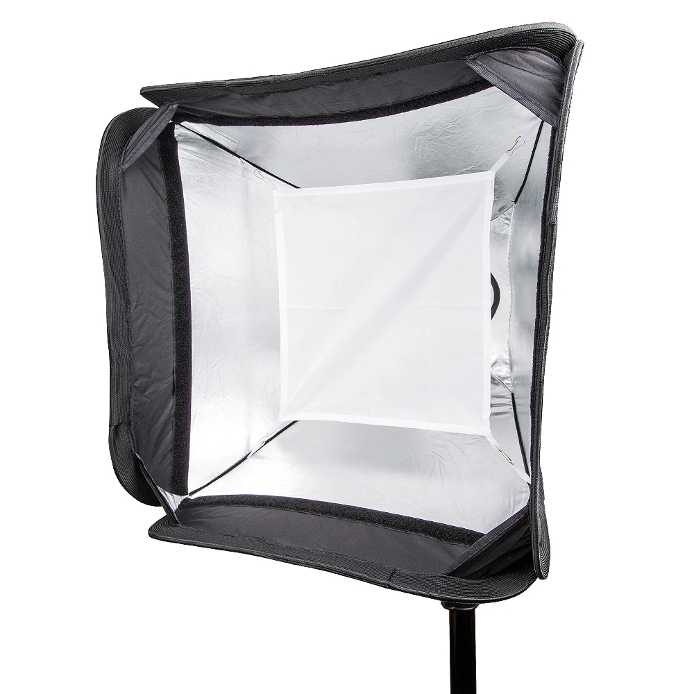 Godox регулируемый удобный софтбокс Speedlite 23," 60*60 см с s-образным кронштейном Bowens Mount с сумкой для студийного фото освещения