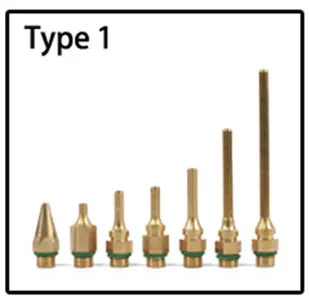Термоклеевой пистолет медное сопло с небольшим отверстием длинный короткий большой диаметр 1,0x36 мм 1,5x55 мм 1,5x70 мм с гаечным ключом выберите любые 3 шт