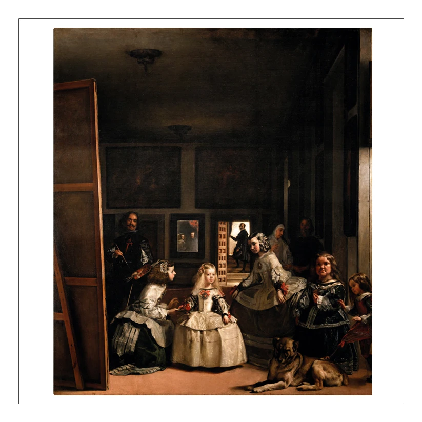 

frameless canvas painting deco art poster European Velazquez Diego Rodriguez de Silva y - The Family of Felipe IV or Las Meninas