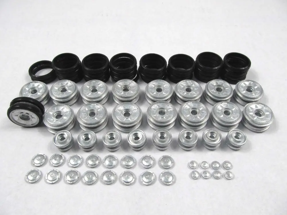 Mato metal road wheels and return rollers for 1 16 1 16 Henglong RC Panzer IV