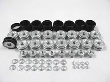 Mato metal road wheels and return rollers for 1/16 1:16 Henglong RC Panzer IV tank with rubber tyres toy rubber wheels