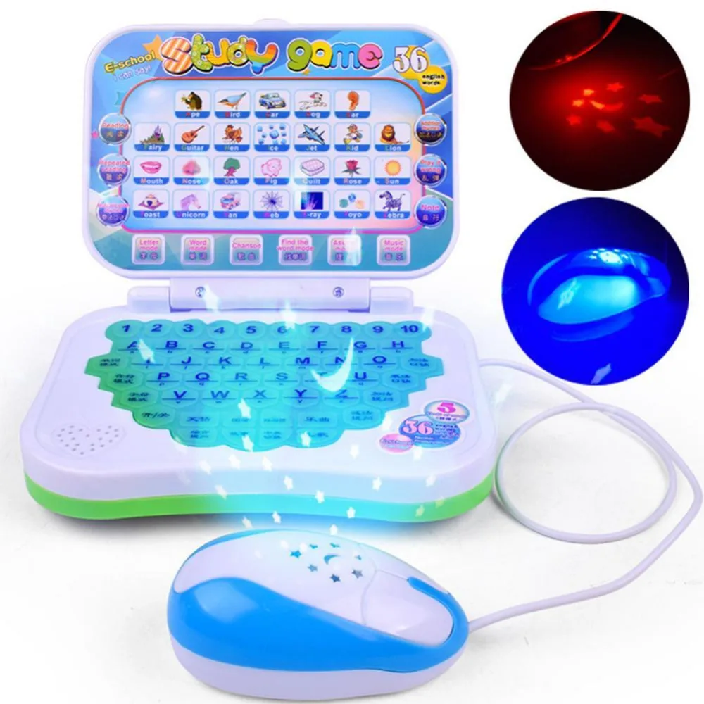 Baby Computer Kids Pre School Educational Learning Study Toy Laptop Game Gift HG 