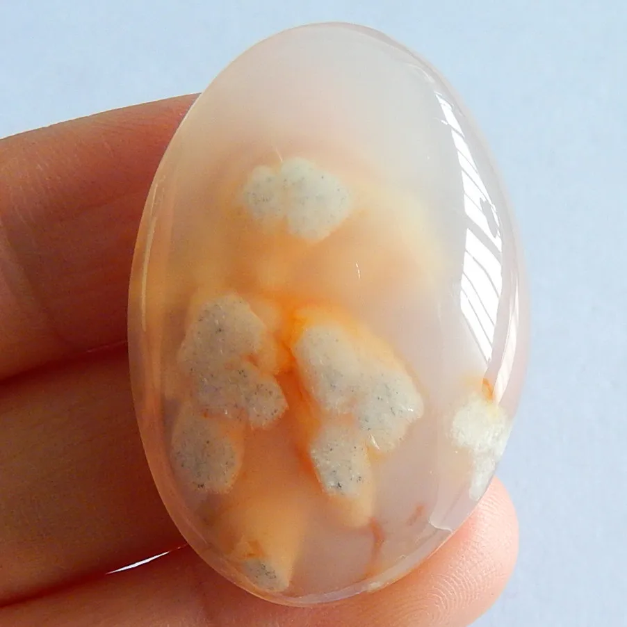 Натуральные Агатовые модные кабошоны 39x27x9 мм 13 6 г|cabochon natural|cabochon agate3 mm |
