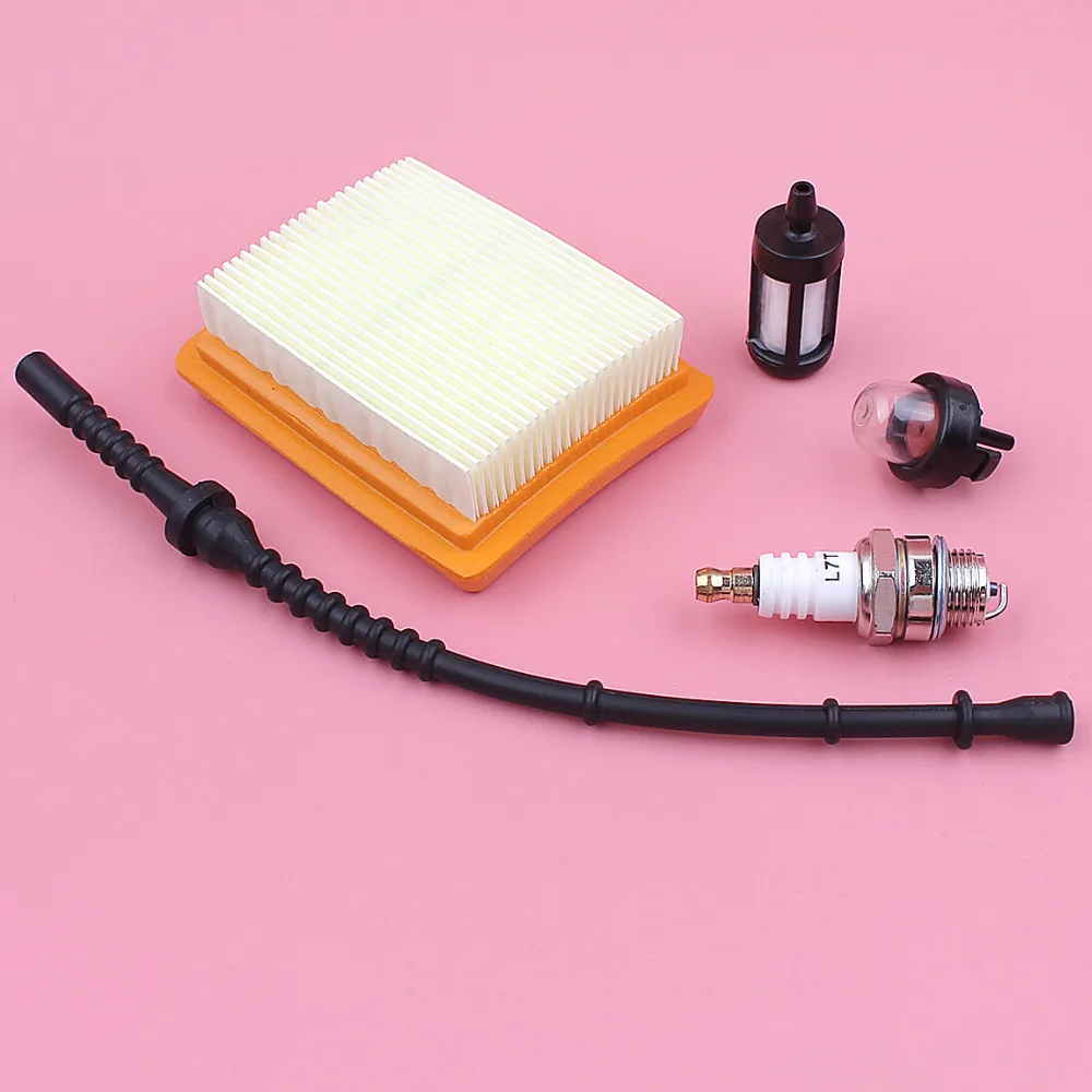Air Fuel Filter Line Hose Primer Bulb Spark Plug Kit For Stihl FS120 FS200 FS250 FS300 FS400 FS450 String Trimmer Engine Part Air Fuel Filter Line Hose Primer Bulb Spark Plug Kit For Stihl FS120 FS200 FS250 FS300 FS400 FS450 String Trimmer Engine Part