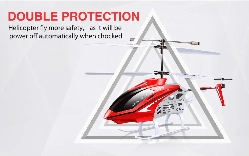 Syma S39 2,4G 3CH RC вертолет с гироскопом светодиодный пульт дистанционного управления 100 м