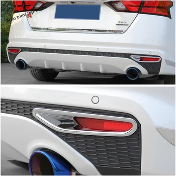 

Yimaautotrims Rear Fog Lights Foglight Lamp Frame Cover Trim Fit For Nissan Teana / Altima 2019 2020 Exterior Chromium Styling