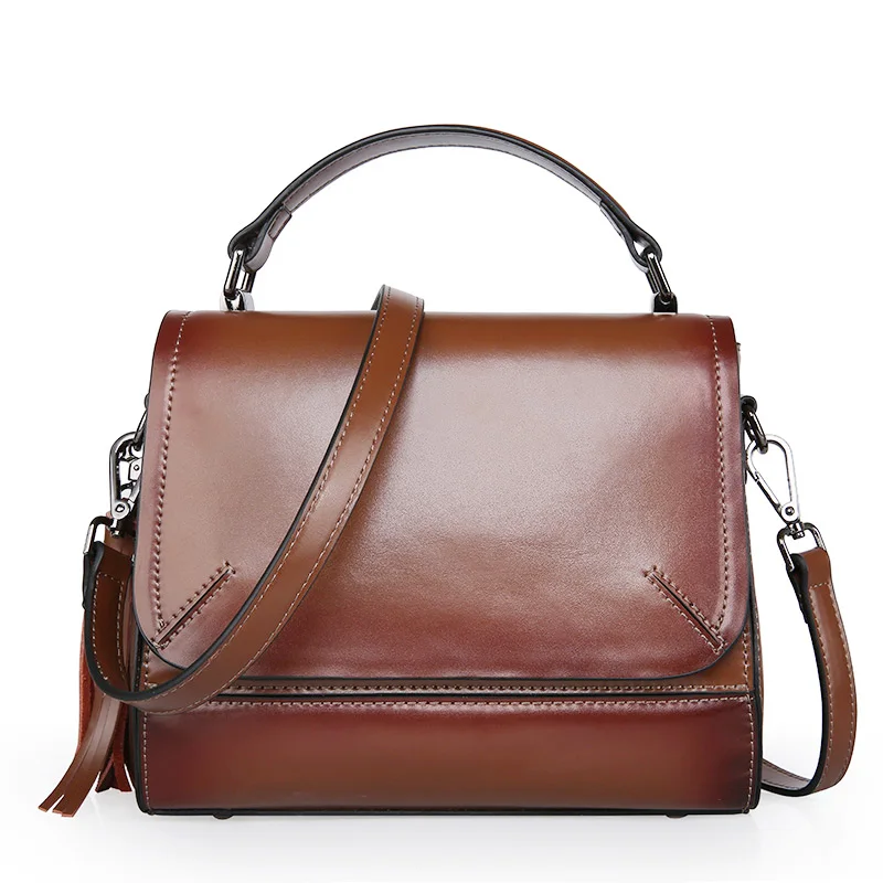 

LUODUN2018 casual avant-garde leather handbag summer small bag multi-purpose ladies leather bag shoulder Messenger bag