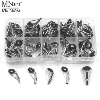 SUPER PROMO ❤️ MNFT 80pcs/Box size1-10# Fishing Rod Guide Tip Repair Kit Set DIY Eye Rings Stainless Steel Frames Ceramics TS Line Guide Ring - discount item 31% OFF Sports & Entertainment