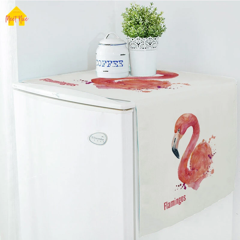 Meet хороший горячий двухдверный холодильник пылезащитные Чехлы пасторальная домашняя печать высокого качества полиэстер чехол для стиральной машины мультфильм