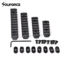 Тактический винтовочный элемент полимер Пикатинни Вивер рельс для MOE Handguard совместим с Fashlight лазерный прицел упаковка из 4 шт