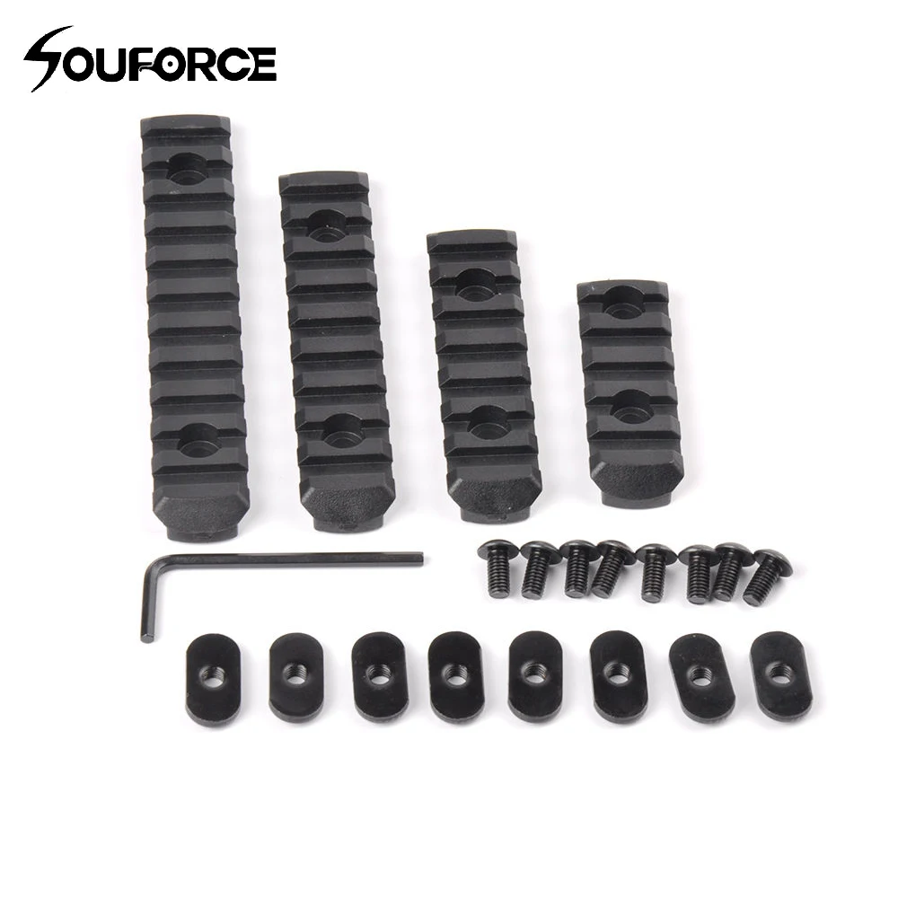 

Tactical Rifle Element Polymer Picatinny Weaver Rail For MOE Handguard Compatible with Fashlight Laser scope Pack of 4 pcs