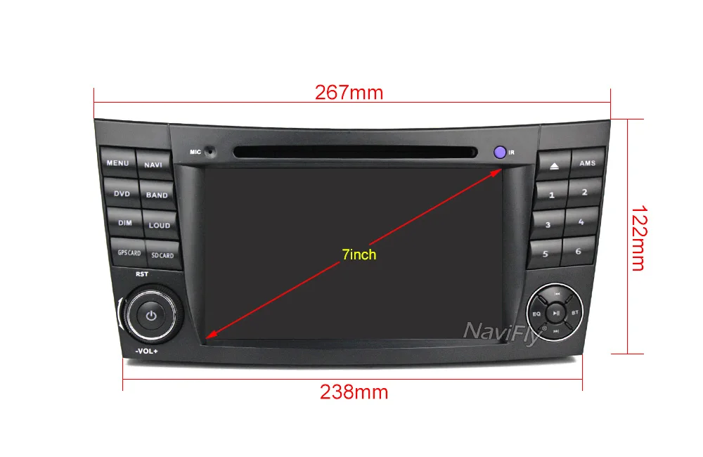 Best Quad Core 2DIN Android 7.1 Car DVD player radio audio for Mercedes/Benz E Class W211 CLK/W209 w219 with GPS Navi 4G wifi BT RDS 13