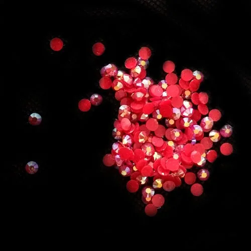 100 шт./упак. 4 мм желейные цвет AB Стразы мобильного телефона Красота украшения/Набор для ногтевого дизайна материалов плоские бриллианты - Цвет: 10