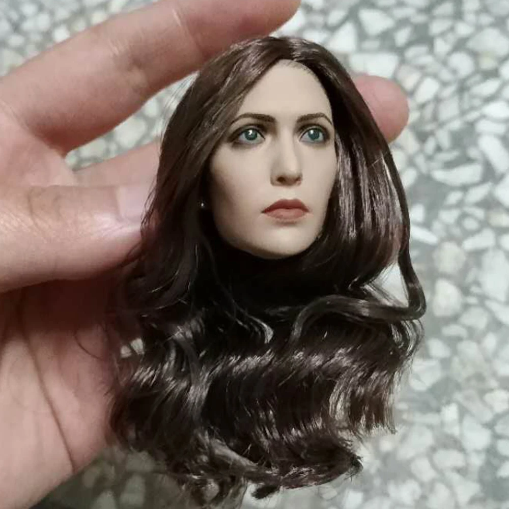 1/6 Elizabeth Olsen алый ведьма голова лепить 3,0 женская голова резьба красота голова лепить для 1" HT рисунок тела