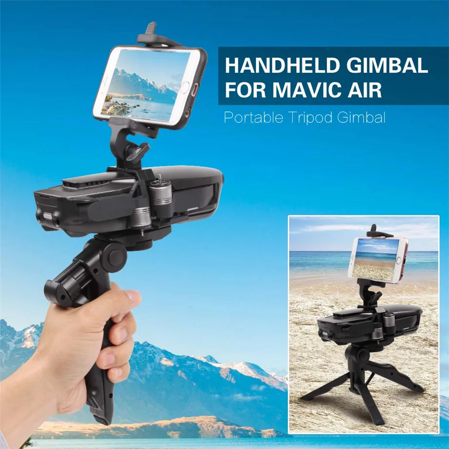Buy Modified handheld stable Landing photography holder Gimbal photography Stabilizers tripod For DJI Mavic air Drone Accessories