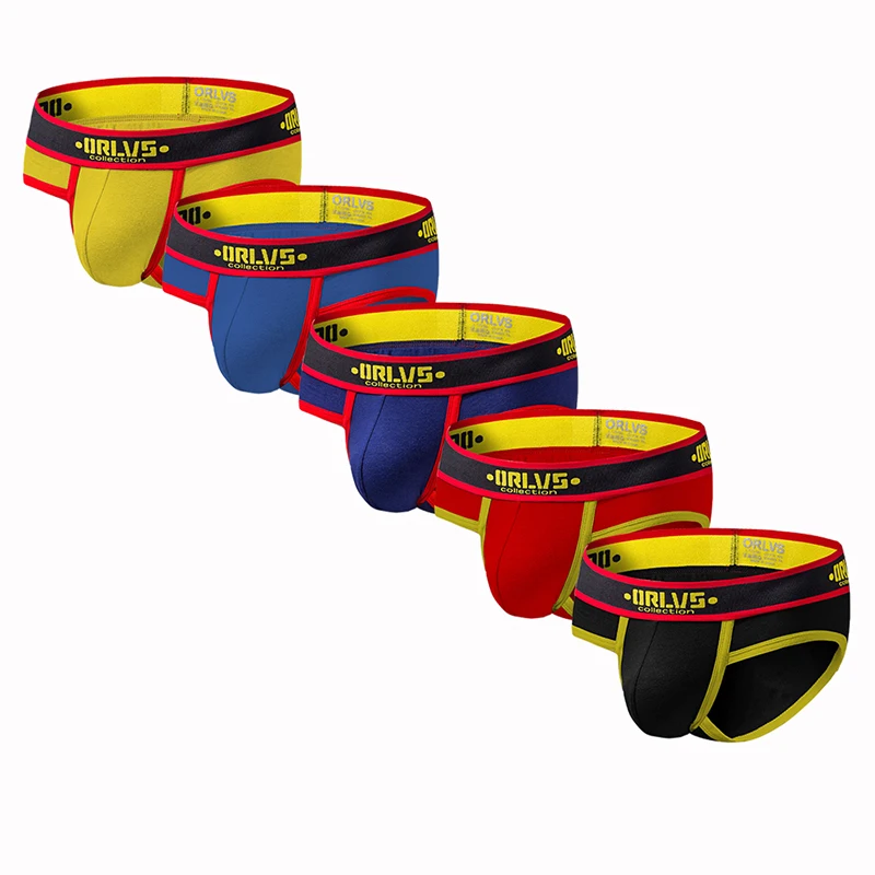 ORLVS сексуальное мужское нижнее белье Cueca Masculina Slip Мужское мужские трусы из хлопка