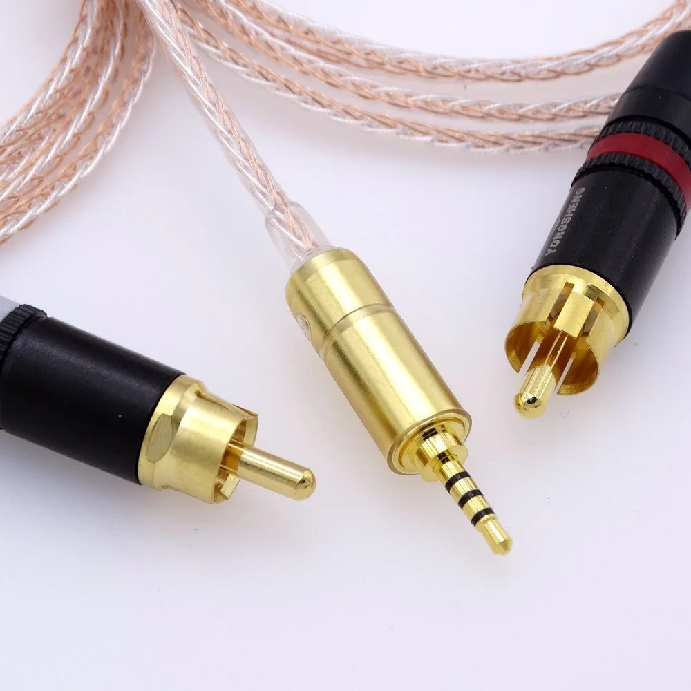 Аудиоадаптер кабель 50 см 2 5 мм TRRS на RCA для AK240 AK380 AK320 DP X1 onican X1A FIIO X5III XDP 300R iBasso
