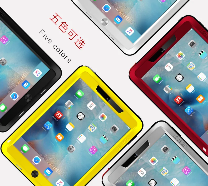 

For New 9.7 iPad Case LOVE MEI Aluminum Metal For New iPad 9.7 Case Powerful Shockproof Strong