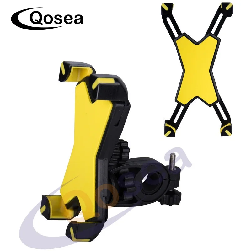 Qosea Bike Phone GPS Mount Bicycle Holder 360 Degree Rotate Universal Stand Support For iPhone Android 3.5-7.0 Inch | Мобильные