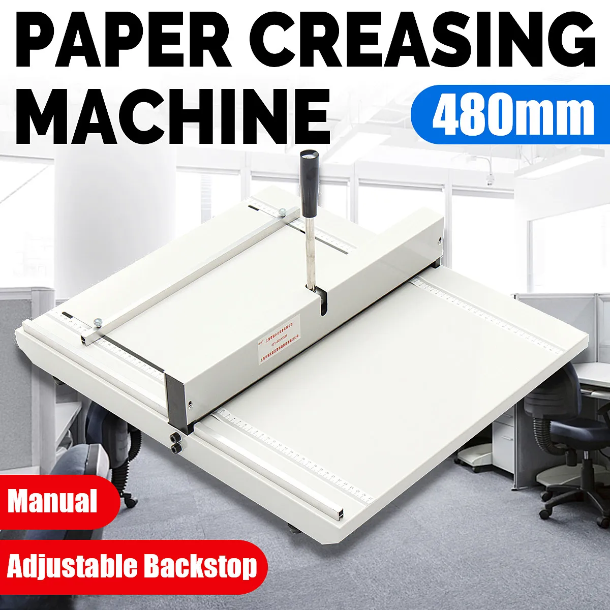 

New 480mm Manual Folding Machine A3 Paper Creaser Scorer Perforator Paper Cutter Perforating Machine Paper Creasing Hand Tools