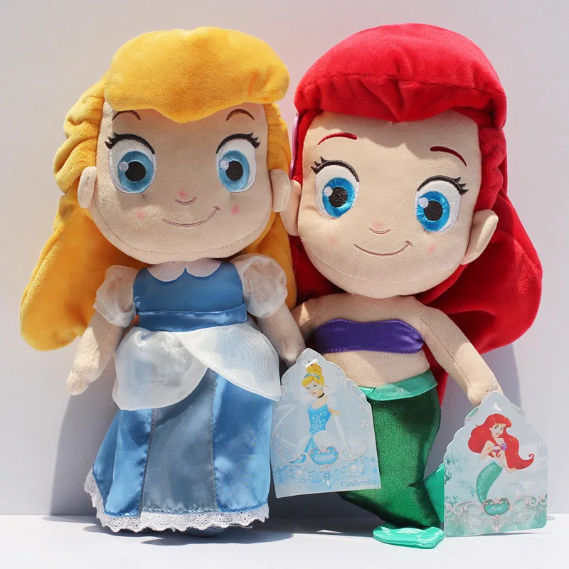 1" 30 см принцесса кукла Золушка, Ариель Русалочка плюшевая игрушка мягкая плюшевая кукла детская игрушка