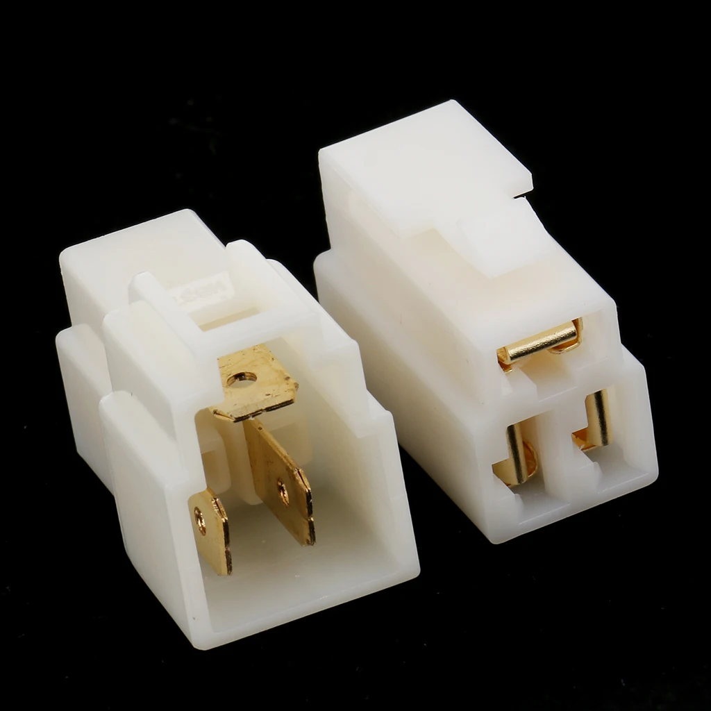 10 Kits Car Male Female 3 Way Pin 6.3mm Locking Connectors Plug Socket
