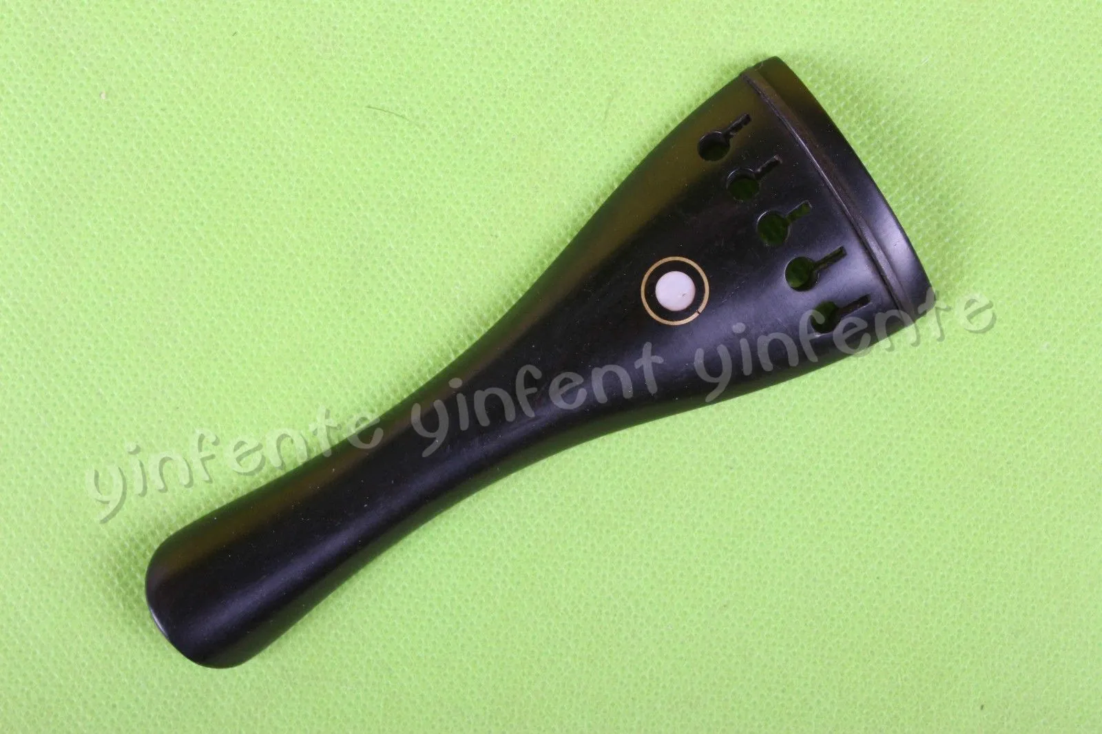 

New 4/4 Violin Tailpiece 5 String Circle Shell Inlay Natural Ebony Violin parts