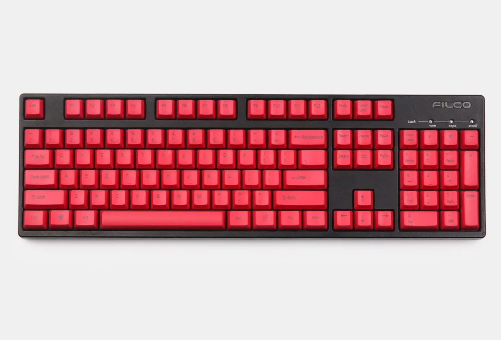 Топ печатные красные колпачки OEM профиль лазерная резьба ANSI 104 ключи для cherry mx механическая клавиатура
