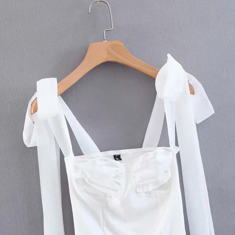 Fannic белый кроп-Топ женский без рукавов бандаж короткий ремень жилет для женщин Винтажная Мода Корейский Летний Tide