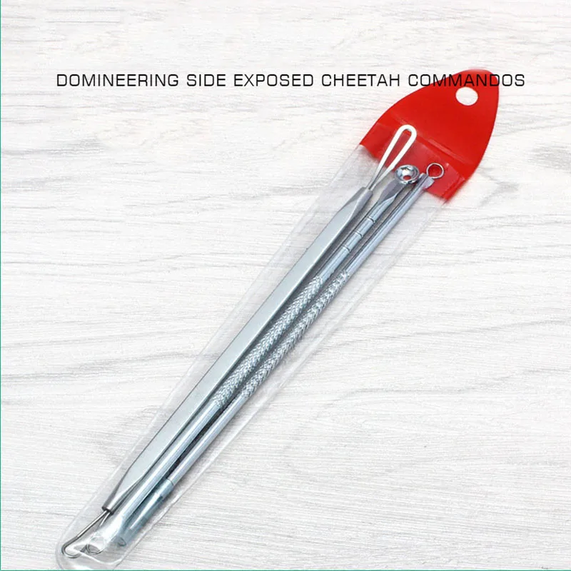 

3pcs Stainless Blackhead Extractor Acne Needle Pimple Blackhead and Comedone Acne Extractor Facial Pore Cleaning Tool Lifting
