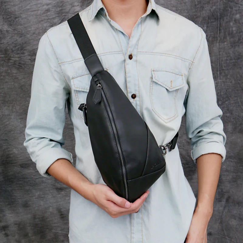 فيكونيا بولو العلامة التجارية مجسمة الرجال Crossbody حقيبة جلدية عارضة الرجل حقيبة رافعة السفر عالية الجودة الأزياء حقيبة صدر للرجال للذكور