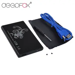 DeepFox USB 3,0 HDD Caddy Корпус 2,5 дюймов SATA SSD мобильный диск ящики 2,5 HDD чехол для Windows/Mac до 5 Гбит/с