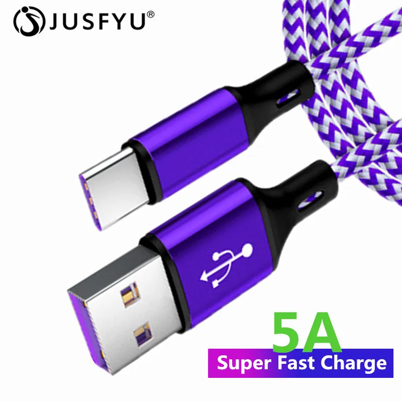 

USB C Cable 5A Supercharge USB Type C Cable for Huawei P30 P20 lite Quick Charging Fast Charger Cable for Samsung S9 S8 Note 9 8