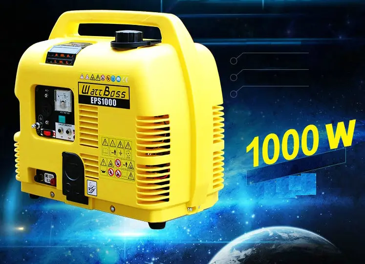 4.2L 1KW small portable single-phase gasoline generator home mute four-stroke generator AC220V / DC12V output 4.2L 1KW small portable single-phase gasoline generator home mute four-stroke generator AC220V / DC12V output