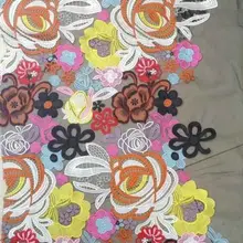 Высокое качество водорастворимым сетки кружевной ткани для свадьбы для шитья