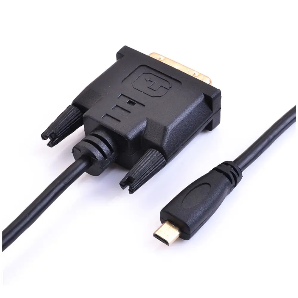 6FT 1,8 м микро HDMI мужчина к Micro HDMI DVI DVI-D DVI 24+ 1 штырь, кабель для EVO Asus T100TA ME302C и Другое