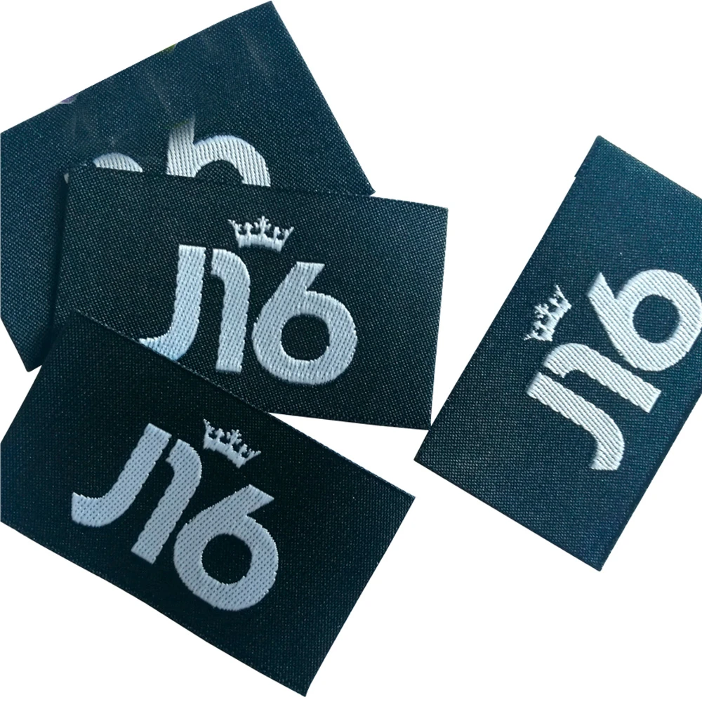 Customized Craft Woven Label Handmade Luggage Sewing Tags For Clothing  Brand Names Woven Registered Labels Custom Fabric Tags