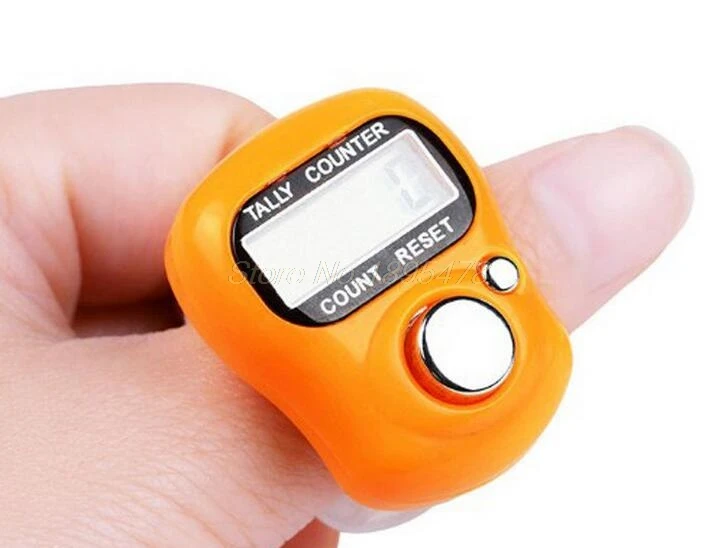 NEW 100 pcs LCD DIGITAL RING FINGER TALLY COUNTER TASBEEH