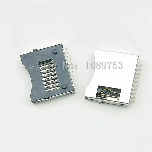 20pcs Micro Sd Tf Memory Card Sockets Connectors Slot Holder Plug