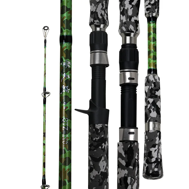

2.1m/2.4m Lure Rod Anchor Rod Carbon Super Strong Super Hard Olta XH Power 8kg Drag Power Hit Black Telescopic Fishing Cane Olta