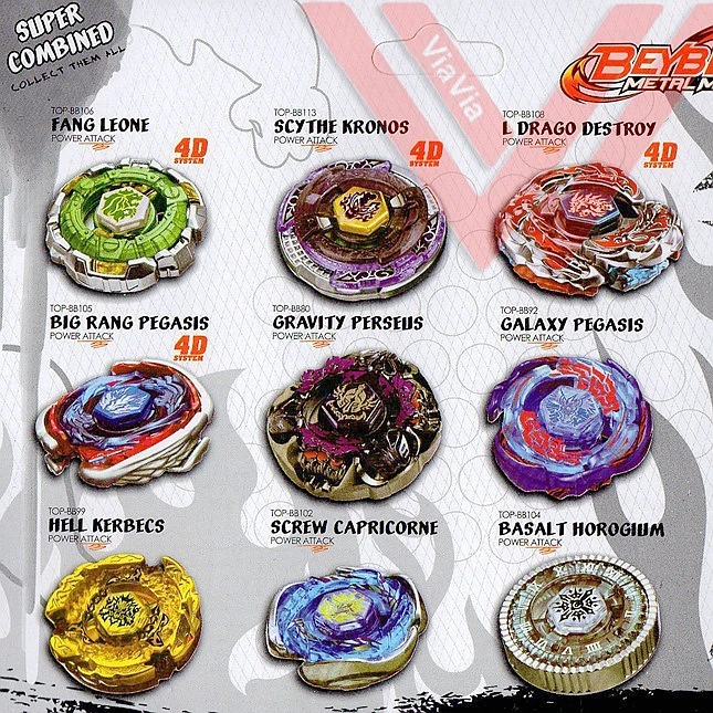 beyblade metal masters all beyblades