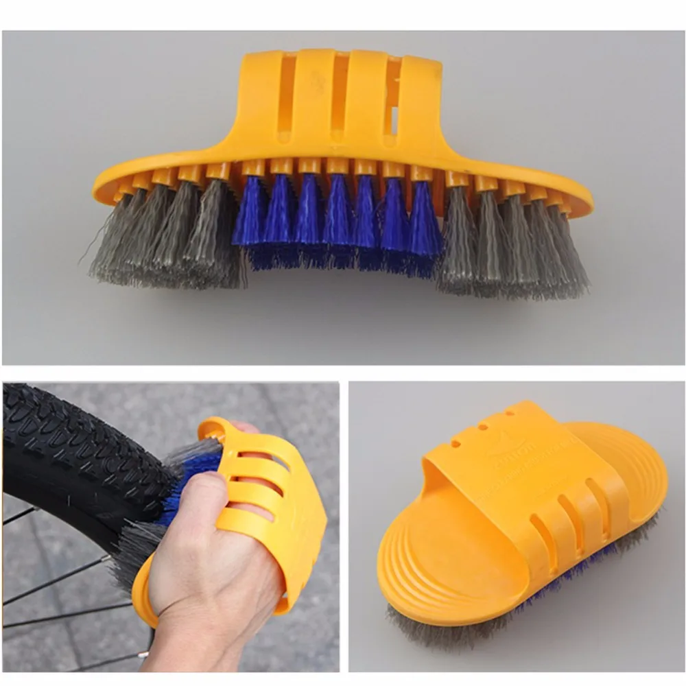 6pcs/lot Clean Tire Brushes Tool Kits set Mountain Road Bike Cleaning Gloves Bicycle Cleaing Kits Cycling Cleaning